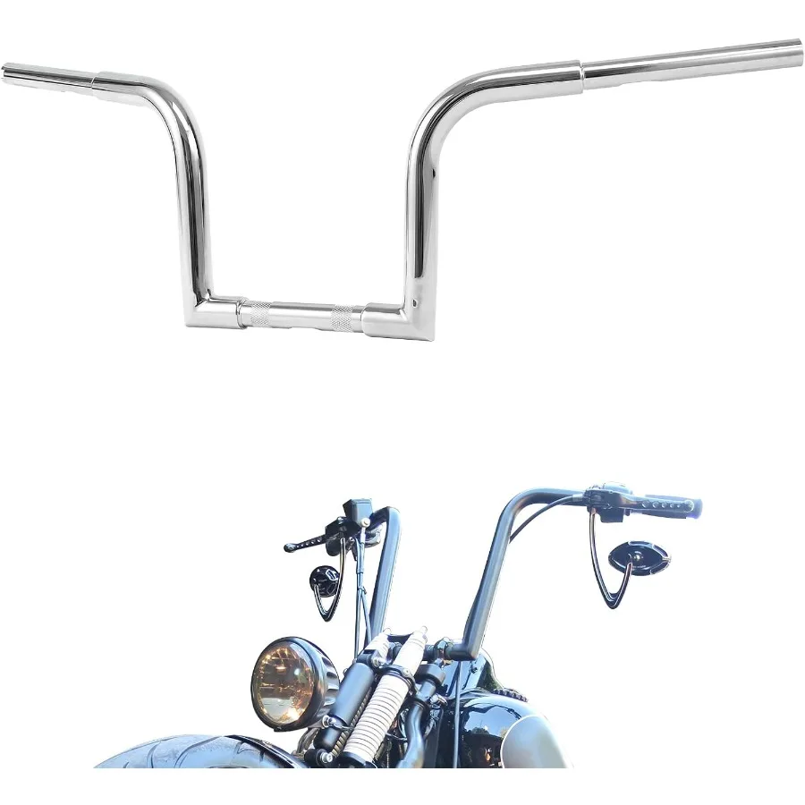 10 ارتفاع السحب المقود القرد شماعات بار ل هارلي سبورتستر XL883 XL1200 مخصص FLST FXST دراجة نارية ركوب تعزيز مع Agg