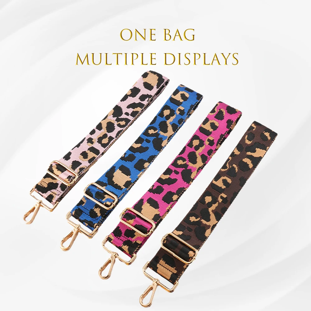 Crossbody Bag Straps Handbag Replacement Colourful High Quality Fashion Jacquard Weave Accessories Expansion Band Bag Bandage