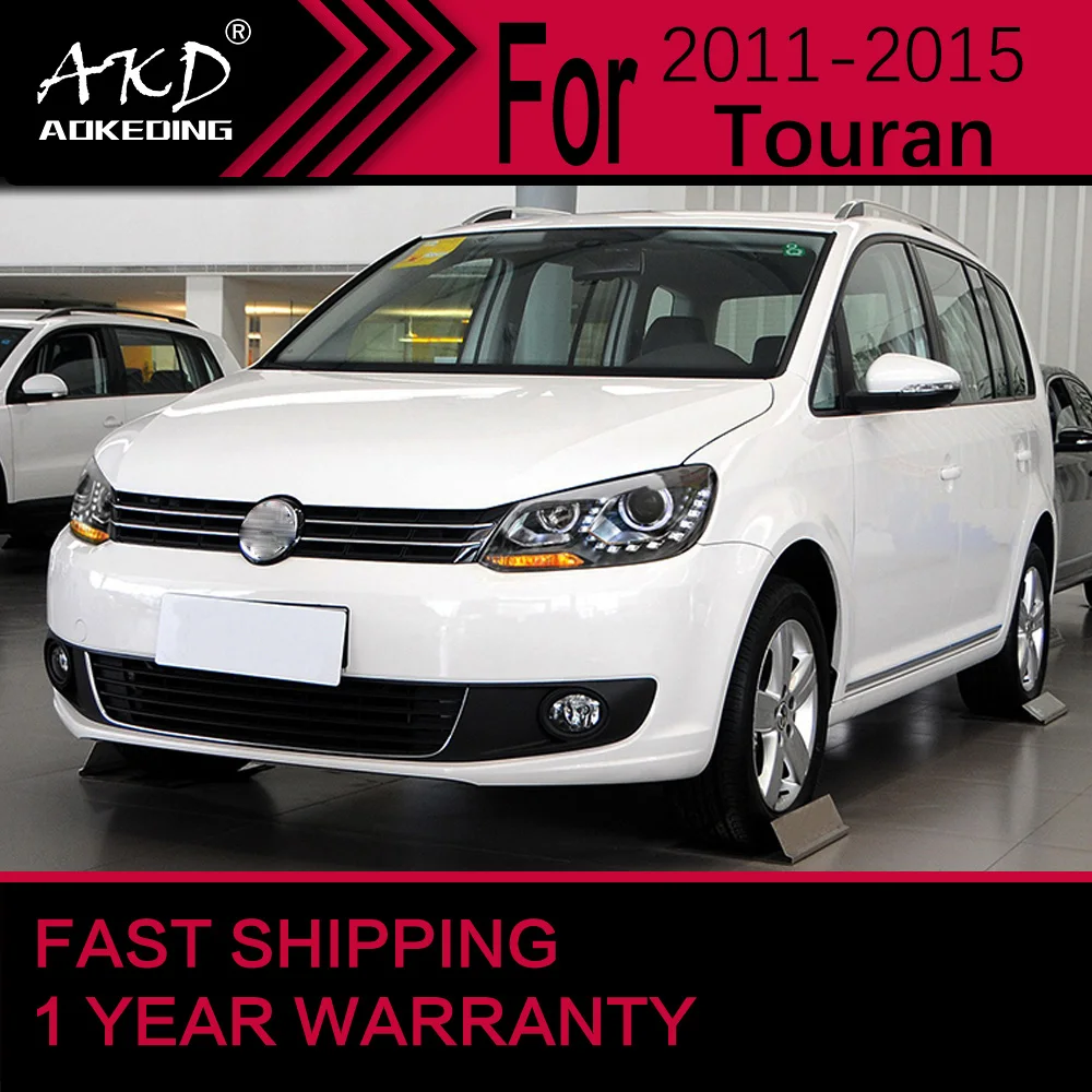 Car Lights for VW Touran Headlight 2011-2015 Touran Head Lamp Drl Projector Lens Automotive Accessories