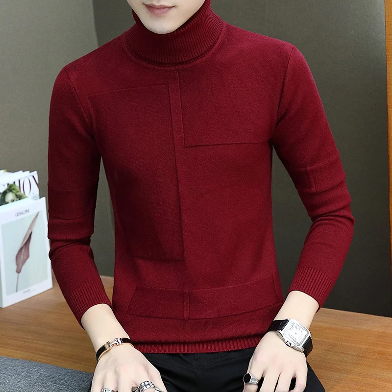 

Slim Fit Pure Cotton Men's Knitwear Youth Faionable Sweater Autumn Winter New Sle Casual Long Sve Crew Ne Sweater