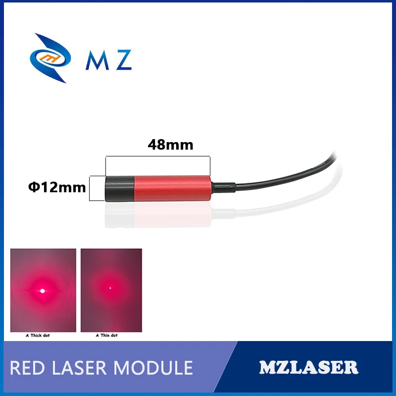Laser Diode Module 650nm 30/50/80/100mW Adjustable Focusing Red Dot High Quality Industrial Grade