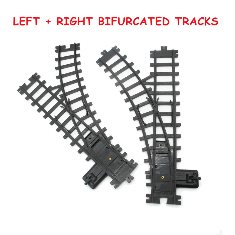 5cm wide Rail Track Expansion Pack for Railway King Classical City Train Flexible Track Straight Curved Rails Building Block Toy image 3