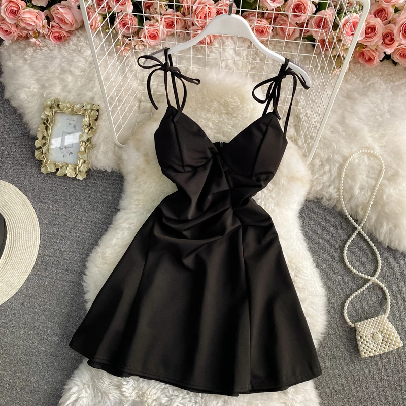 Zomer ort A-lijn Dr Bal V-Ne Afslankende Koreaanse Sle-jurk met hoge taille voor dames voor par en avond