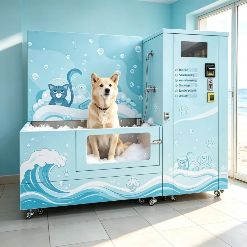 Pet Bathing Machine Large Dog Tub All‑in‑one Washing Rinse Drying Professional Grade Self Service Dog Wash Station Customized