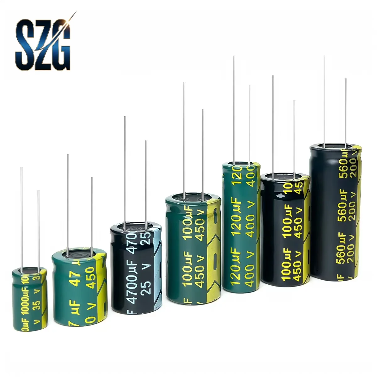 Condensador Electrolítico de Aluminio de Alta Frecuencia DIP de 50V, 1, 2.2, 4.7, 6.8, 10, 15, 22, 33, 47, 56uF, 68, 82, 100, 120, 330, 470, 680, 1000, 2200UF