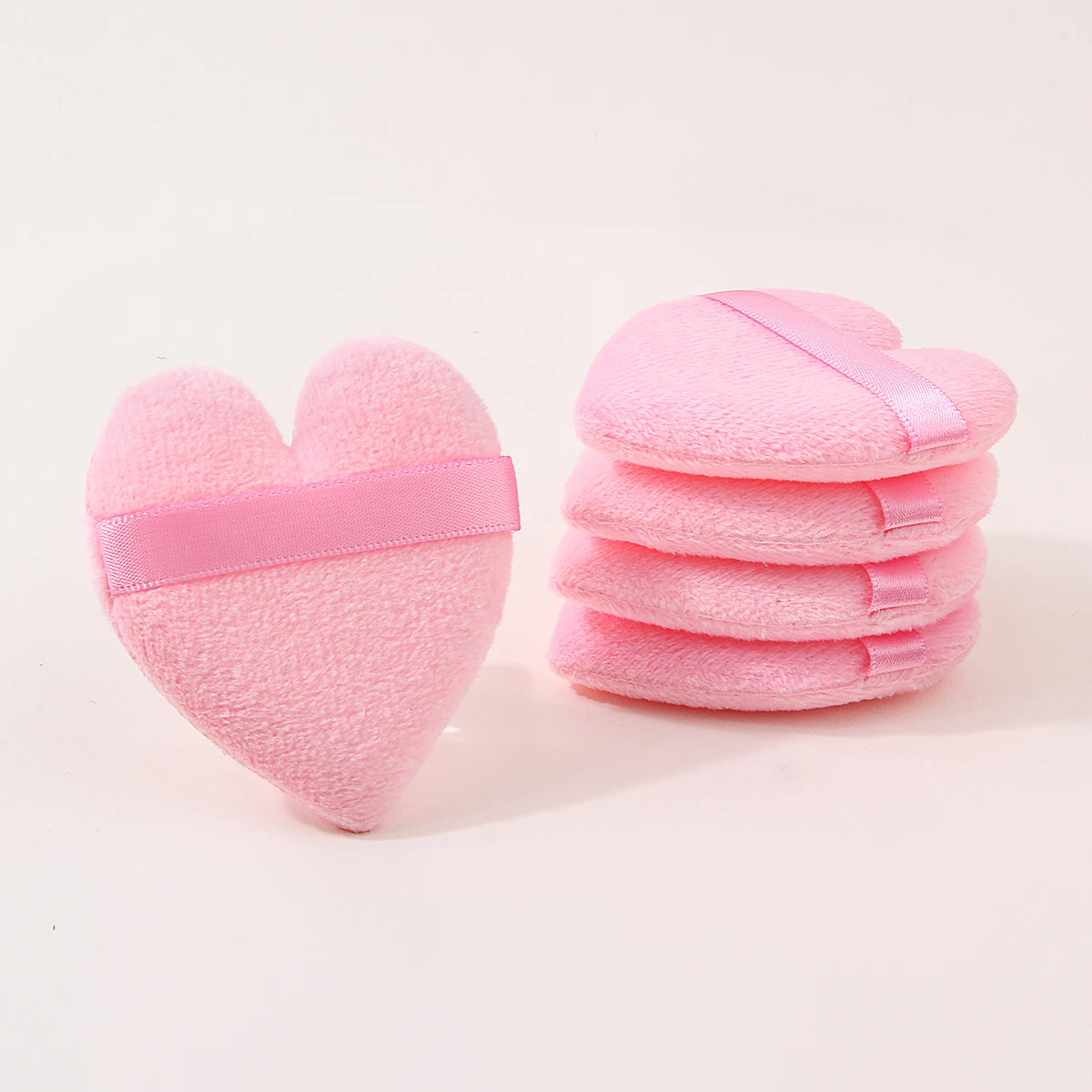 5Pcs Triangle Velvet Powder Puff Face Cosmetic Eye Beauty Makeup Tool Reusable Sponge Washable Mini Powder Puff Accessorie