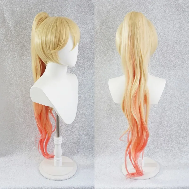 

Bianka Ataegina cosplay wig From Anime Honkai Impact 3rd Gradient Double Color With 90cm Long Chip Ponytail + Wig Cap