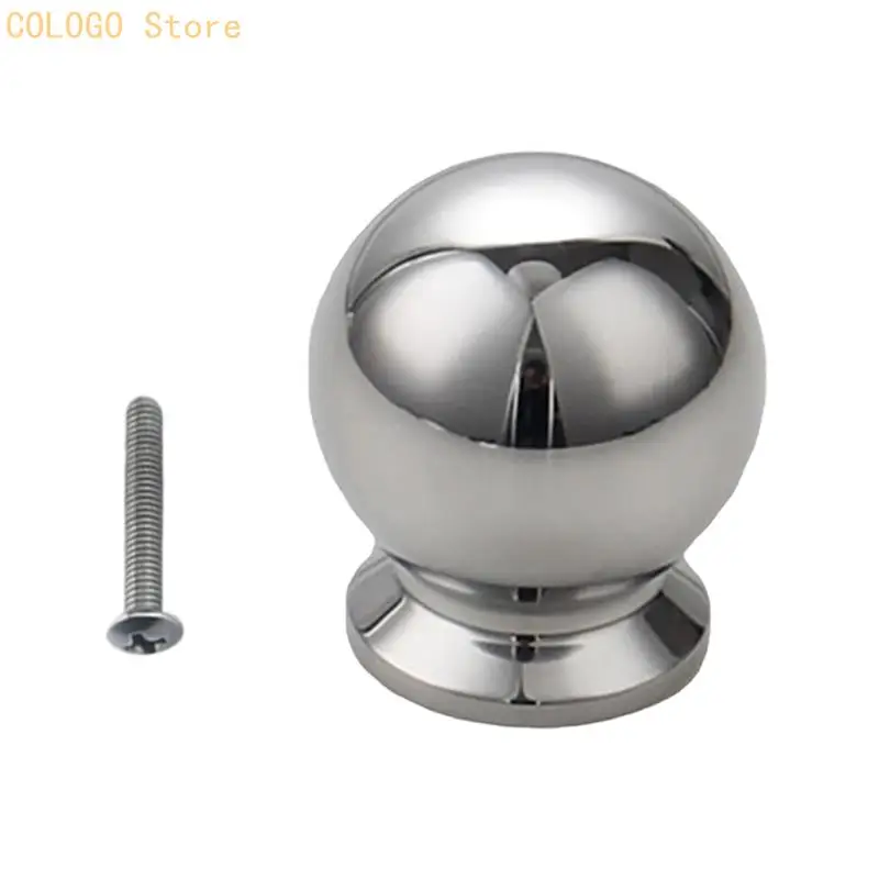 Stainless Steel Cabinet Knob Drawer Pulls Simple Furniture Decorative Handle for Kitchen Cupboard Wardrobe D0LD