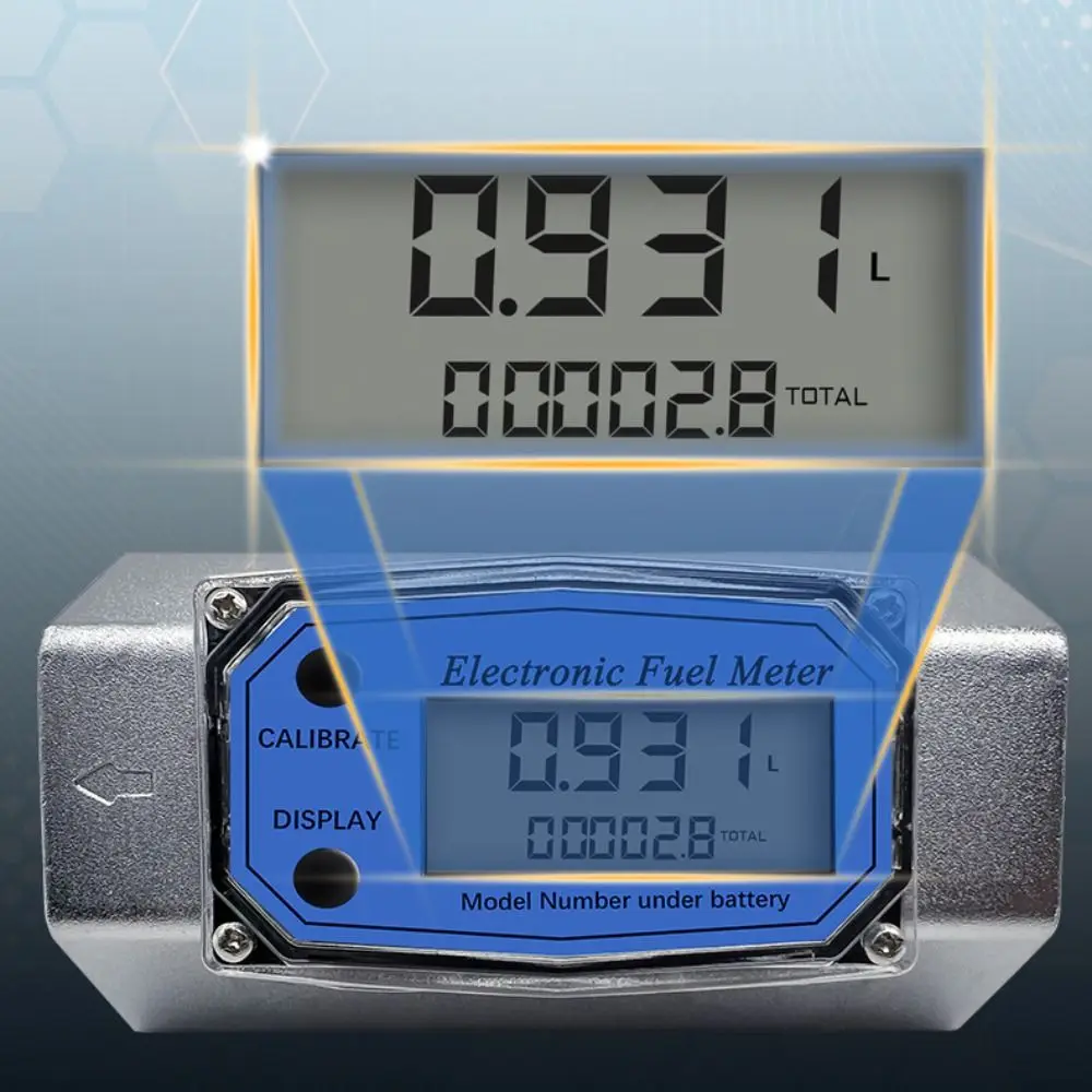 Aluminum Alloy Turbine Flow Meter High Precision Digital Indicator Electronic Flow Meter Anti-Interference Function Portable