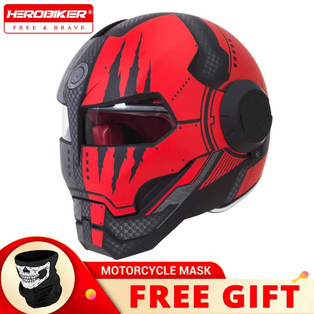 

Motorcycle Helmet Biker Full Face Moto Helmets Wear-Resistant Supplies Breathable Head Protection Anti-Fall Motocross Kask M-XL