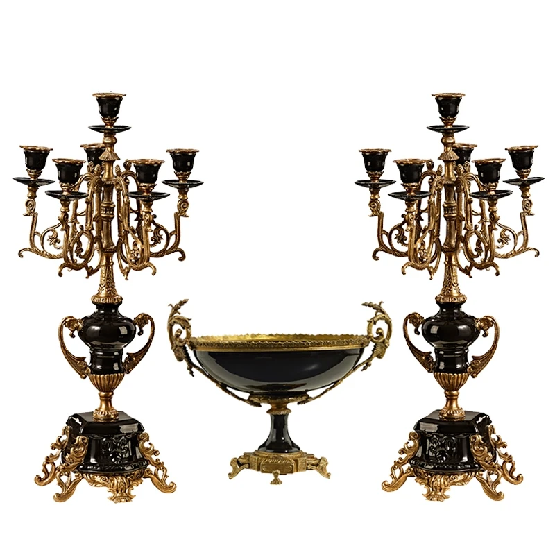 Wholesale Home Decor Luxury Brass Plate Egg Bowl Nut Dried Fruit Decoration Serving Tray