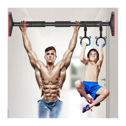 No Screws Wall Door Horizontal Bar Adjustable Home Training Gym Children's ring Sport Pull Up bar Fitness Equipment