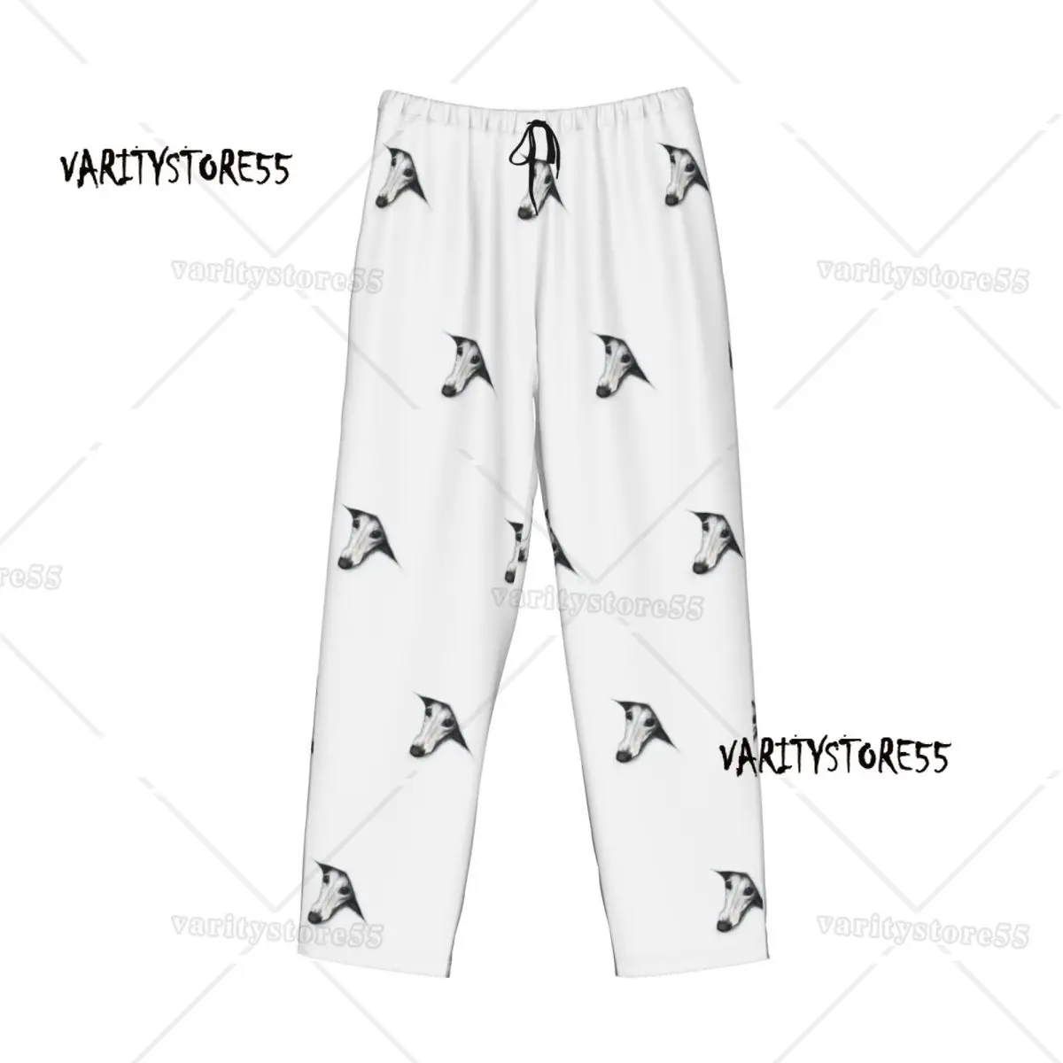 مخصص الوبت يبصر الوبت بنطلون بيجاما الرجال السلوقي Lurcher الكلب صالة النوم تمتد ملابس خاصة قيعان مع جيوب