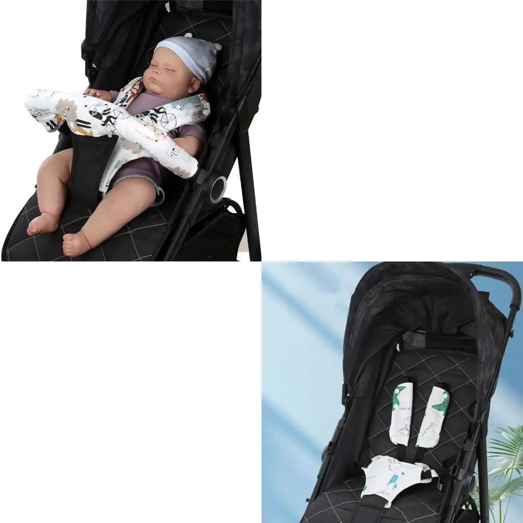 

Защитный чехол для ручки детской коляски, ремень для тележки для малышей, нагрудник для слюней, полотенце для слюны для защита