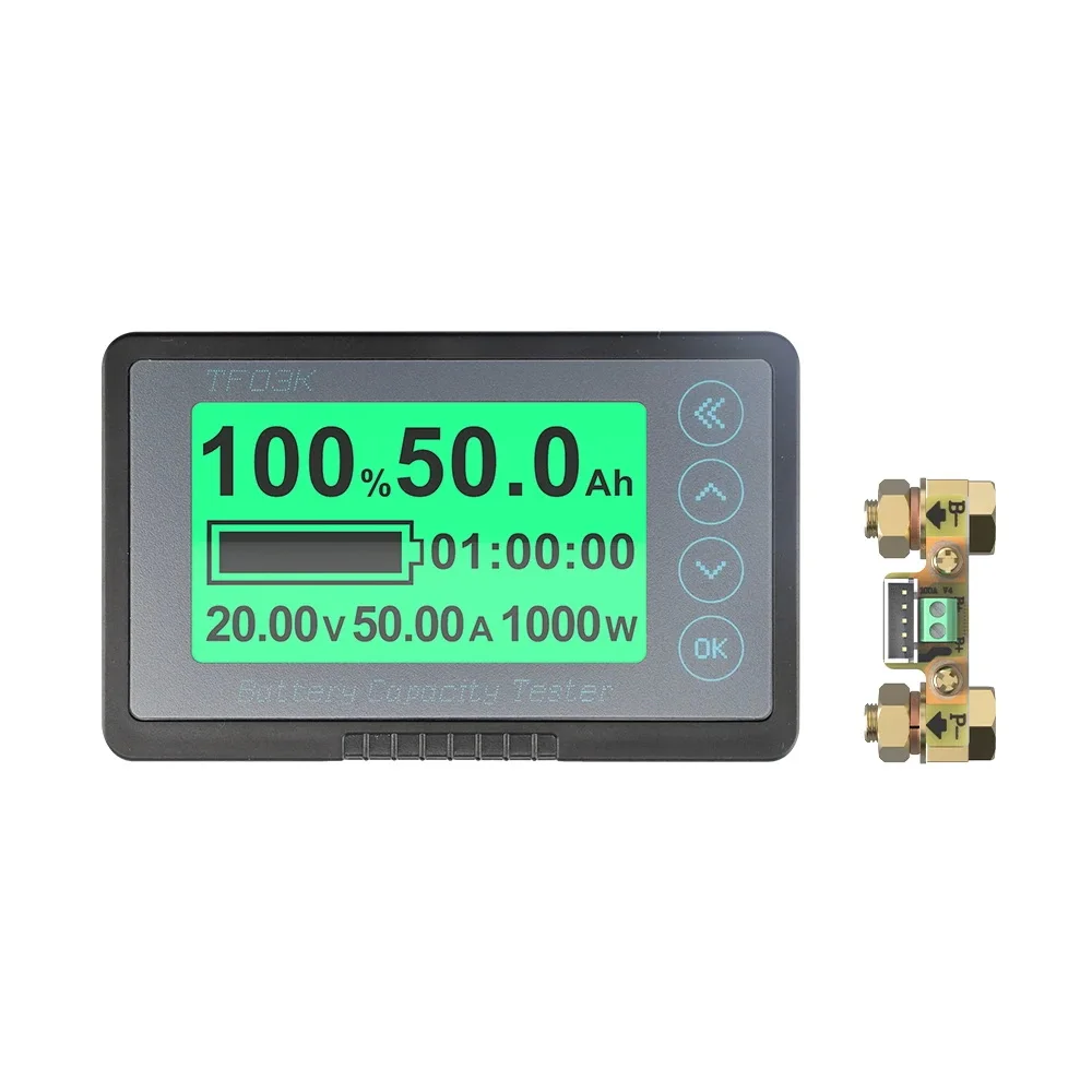 TF03K Battery Monitor TTL232 RS485 Communication Voltmeter Ammeter Power Meter 50A 100A 350A 500A Coulombmeter Car Acid Lithium