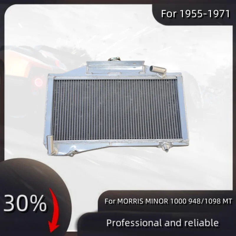 

For 1955-1971 MORRIS MINOR 1000 948/1098 MT Aluminum Radiator Cooler Cooling Coolant 1955 1956 1957 1958 1959 1960 1961 1962