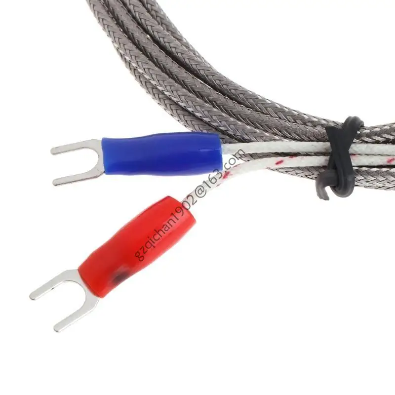 X7AB Screw Probe Temperature K Type Thermocouple 2 Meters Cable Temperature 0-600°C Stainless Steel