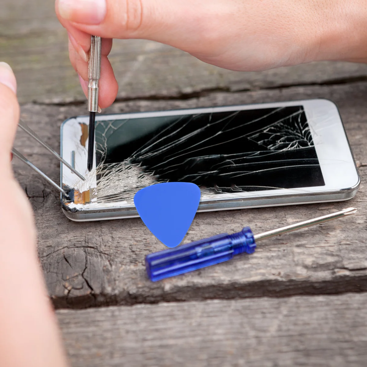 

10Pcs Ultra Thin Plastic Triangle Phone Repair Tools Mobile Cellphone Opener Tablet Disassemble Mobile Electronic Devices