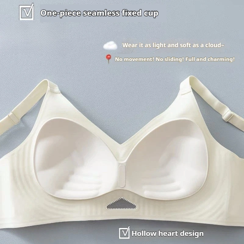 Ultra Comfort Seamless One-Piece Push-Up Bra - Gel-Cupped Wireless Design with Hand-Molded Support for Small Bust & All-Day Wear