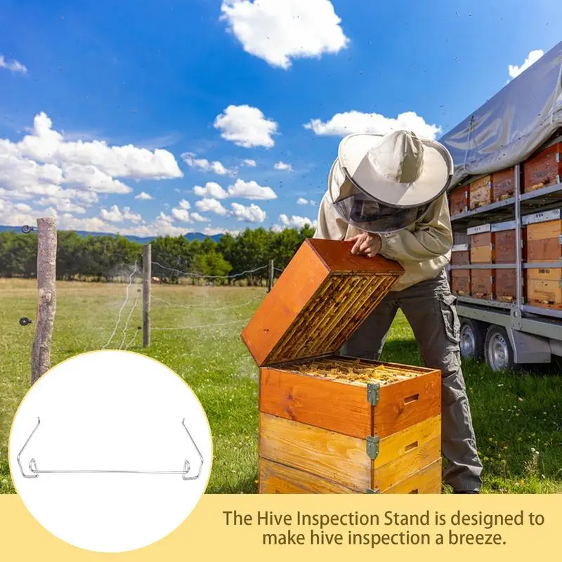 Beehive Inspection Bracket Hive Frame Rack Hanger Bee Keeping Supplies Stable Multifunctional Bee Hive Stand For Honey