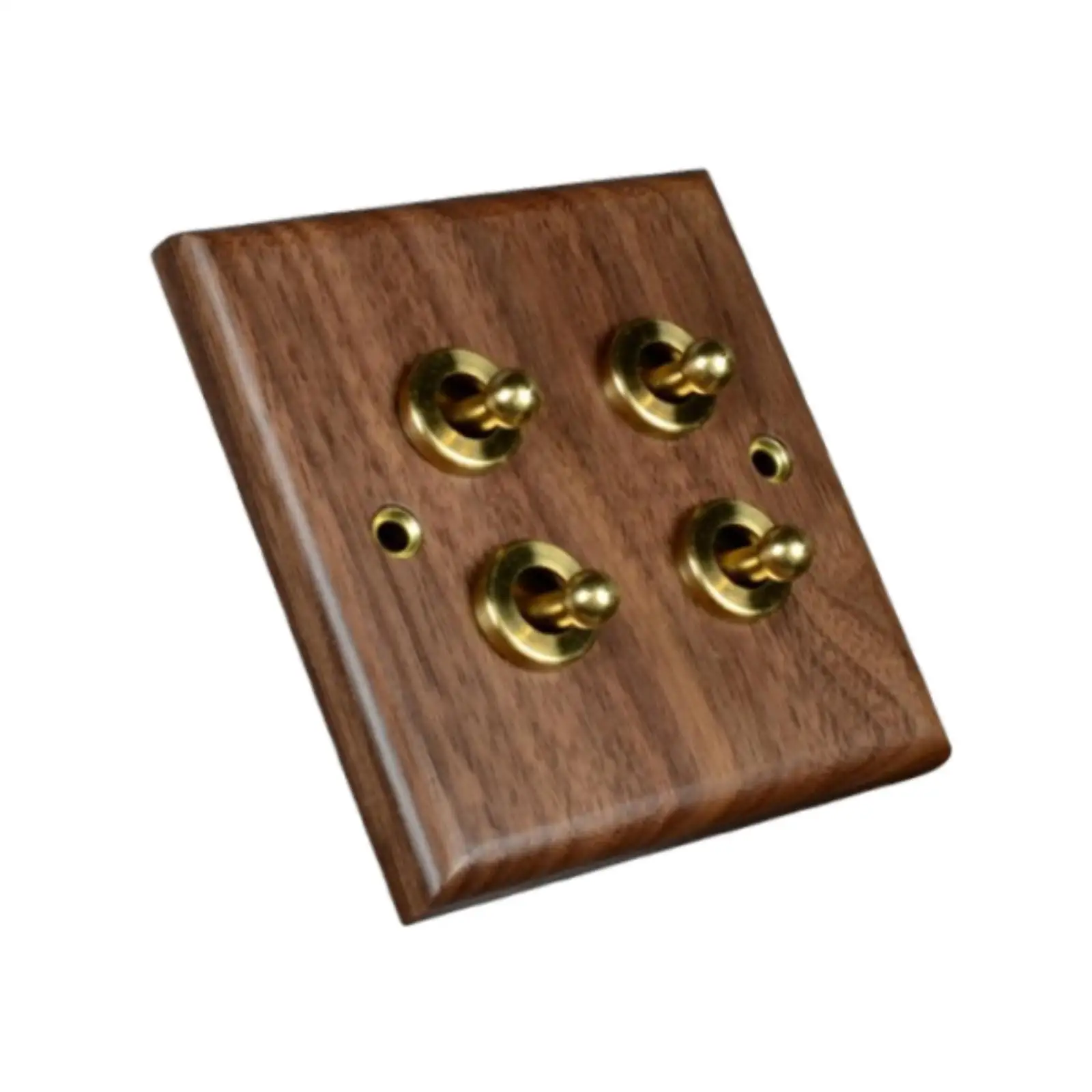 Panel Stopkontak Kayu Pelat Sakelar Pencahayaan Praktis Mudah Memasang Dekorasi Rumah