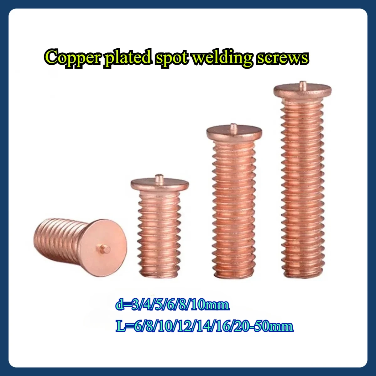 

Copper plated spot welding screws/double headed bolts M3M4M5M6M8M10