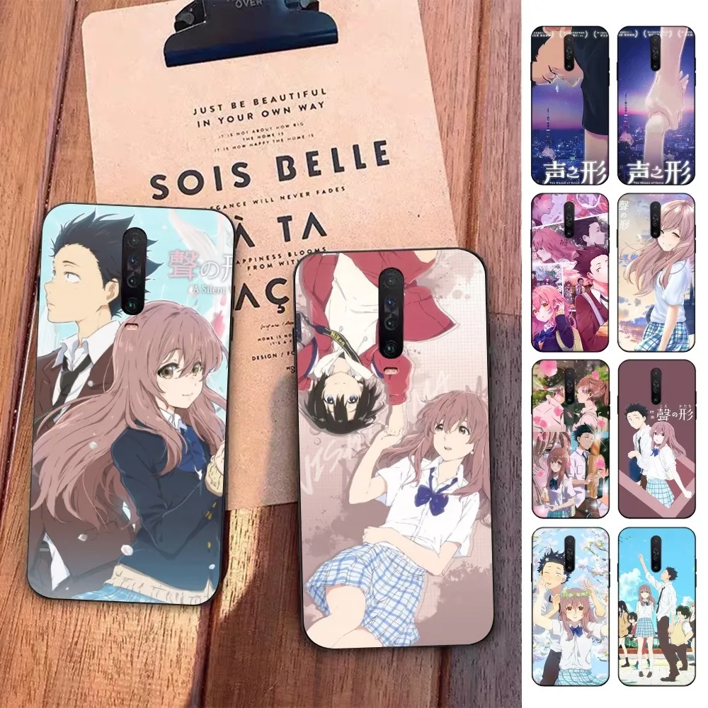 Shape Of Voice Anime Phone Case For Redmi 5 6 7 8 9 10 plus pro 6 7 8 9 A GO K20 K30 K40 pro plus F3 Fundas