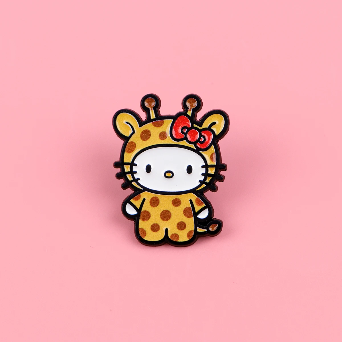 かわいいキリンエナメルピン蓮のブローチバックパック用バッジジ - Embroidery Illustration のレビューと価格
