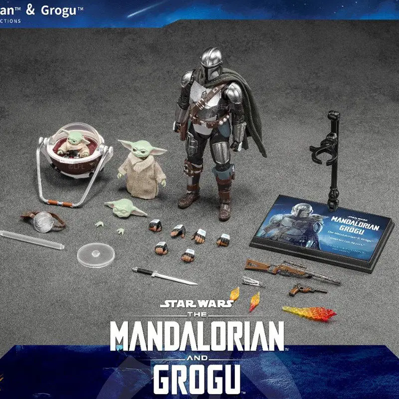 ZD Toy 1/10 Star Wars Darth Vader Stormtrooper Mandalorian Din Djarin Grogu Luke Skywalker Action Figure Model view 6