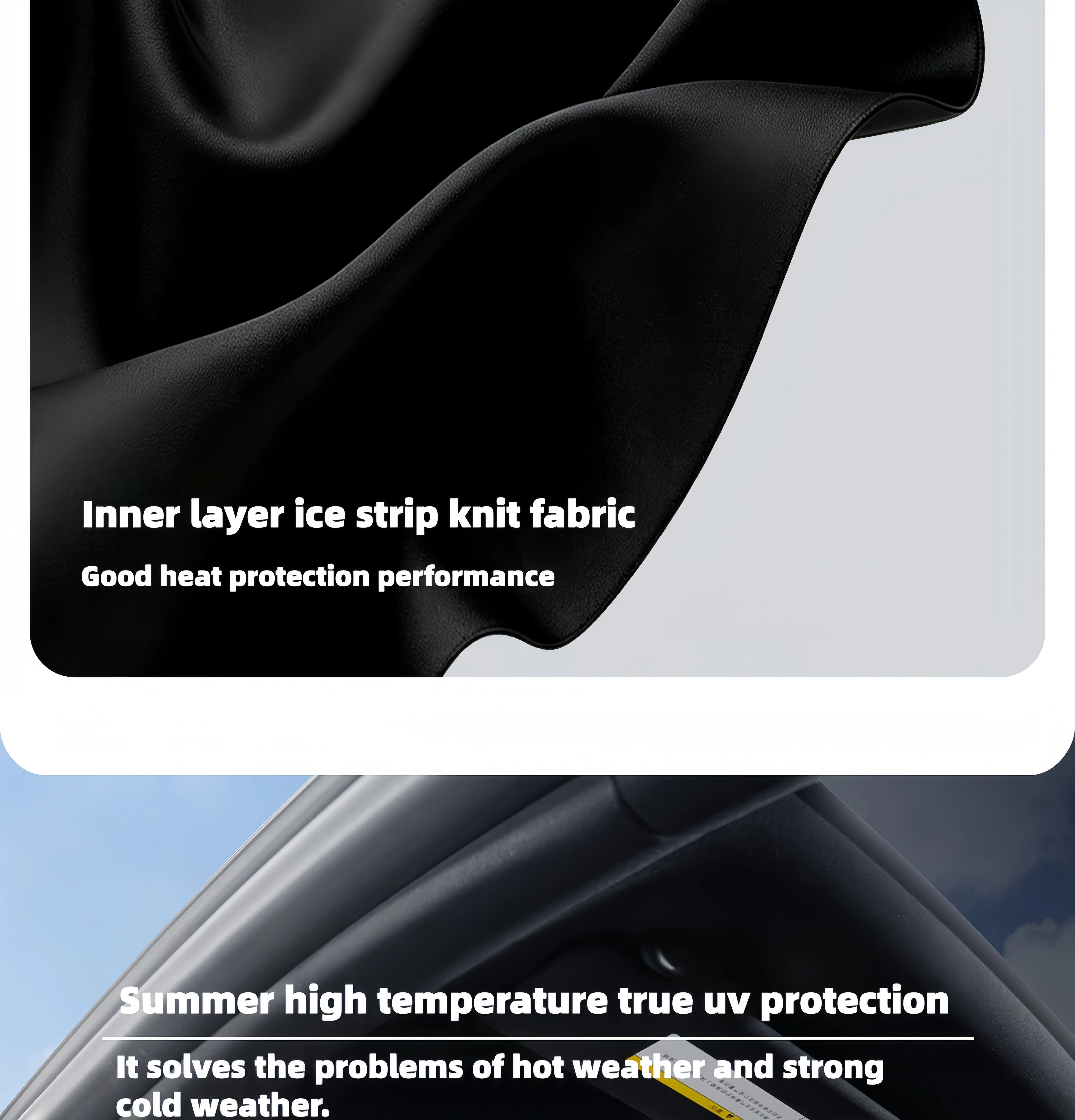 Für Model Y Yuniper /Model YL 2026+ Vorhang Auto-Dachisolierung Eiskristall UV-Schutz Wärmebarriere Deckenschutz – Detail 9