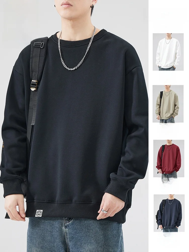 

Мужская толстовка Paul Frank Heavyweight с круглым вырезом, на флисовой подкладке, с длинными рукавами, для весны и осени, базовый слой, теплый верх