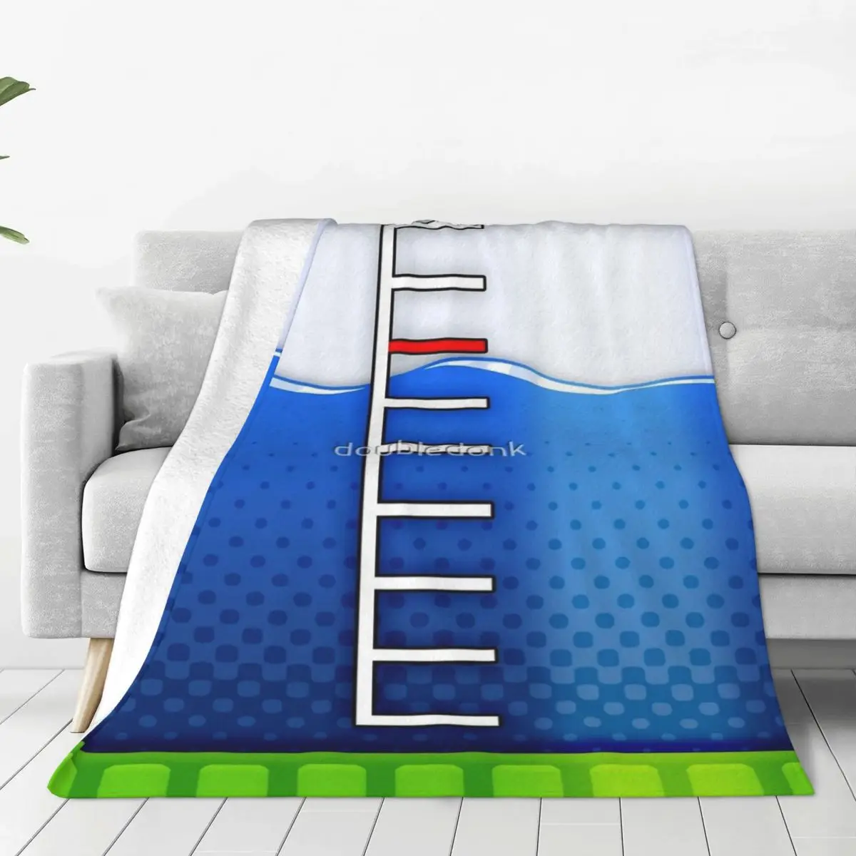 Blue Ink Tank Four Seasons Universal Blanket Air-Conditioned Room Can Be Covered Father's Day Gift