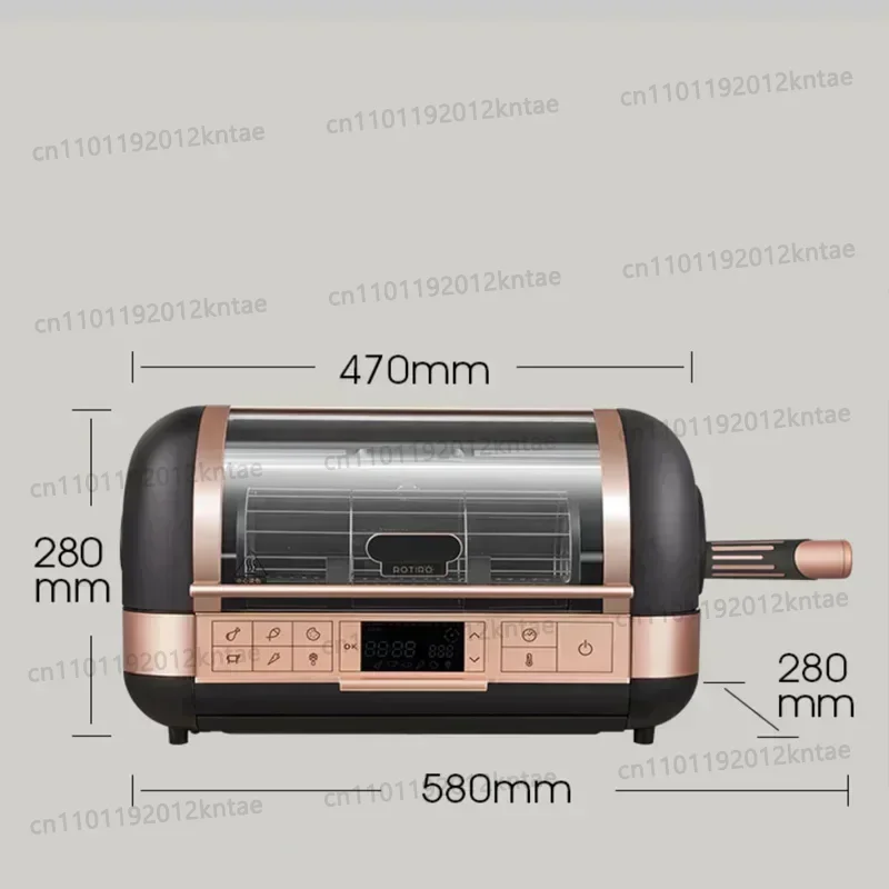 Desktop 220v 12L Electric Oven Air Frying Oven Household Small Baking Multifunctional Automatic Rotary Chicken Oven Korean Style