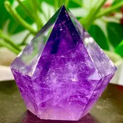 High Quality Natural Purple Crystal Tower Energy Healing Wand