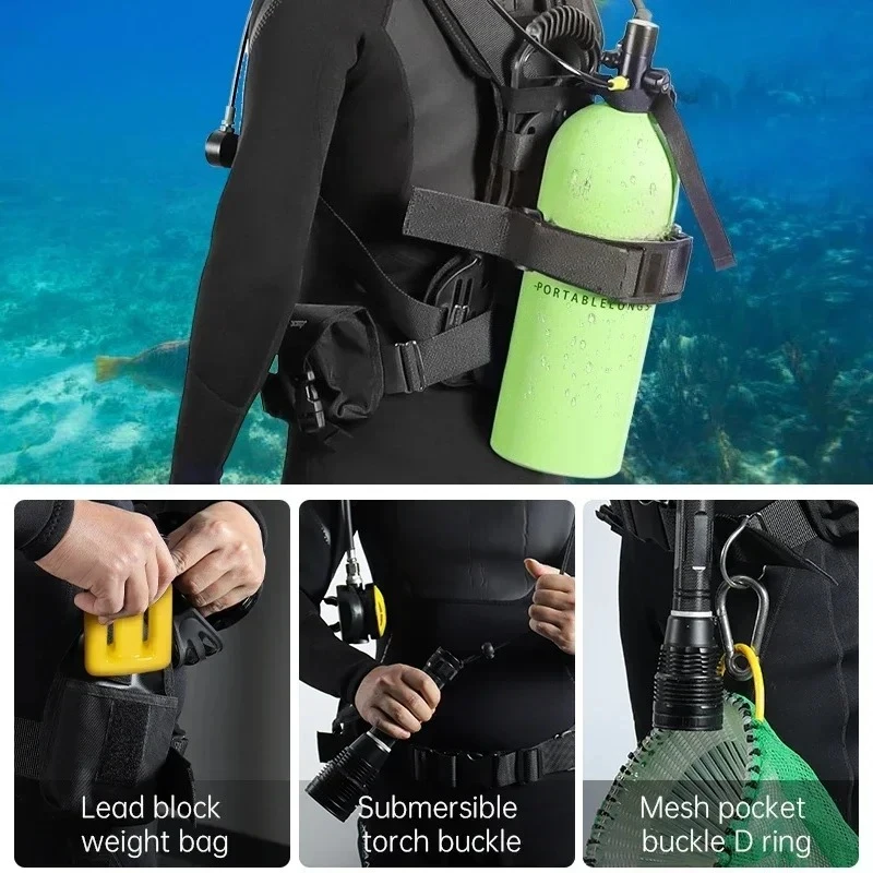 Affordable DIDEEP X7000 4L Scuba Breathing Apparatus Portable Diving Snorkeling Kit