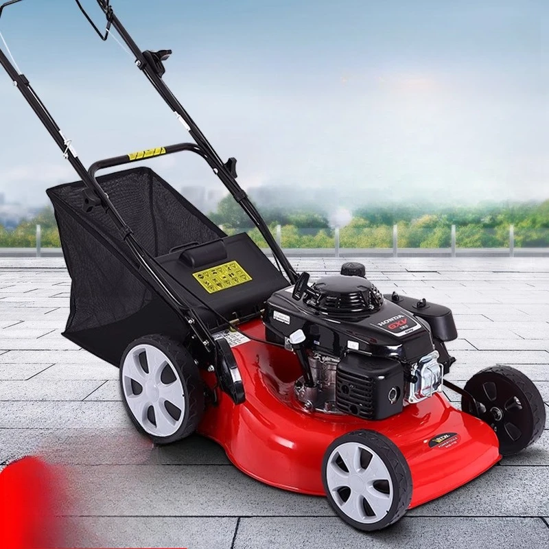 

Power hand push self-propelled gasoline four-stroke lawn mower high-power mower