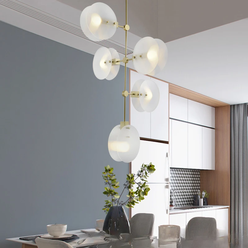 Nordic modern minimalist   personality  art glass dining  magic bean designer chandelier