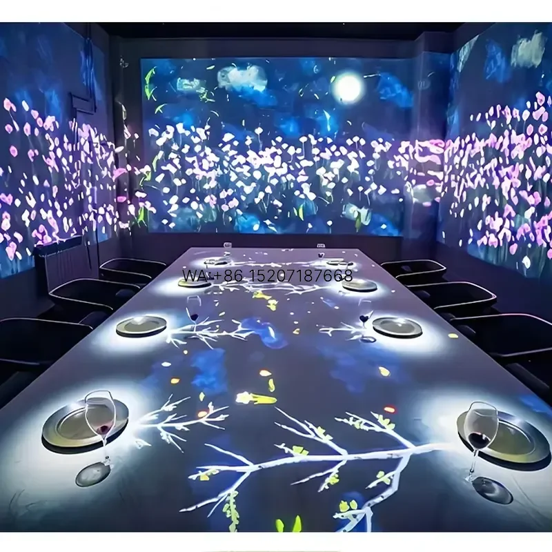 Wmwmnu for Interactive 360 Projection Room Cave 3D Holographic Magic Space Virtual World Immersive System Solution of