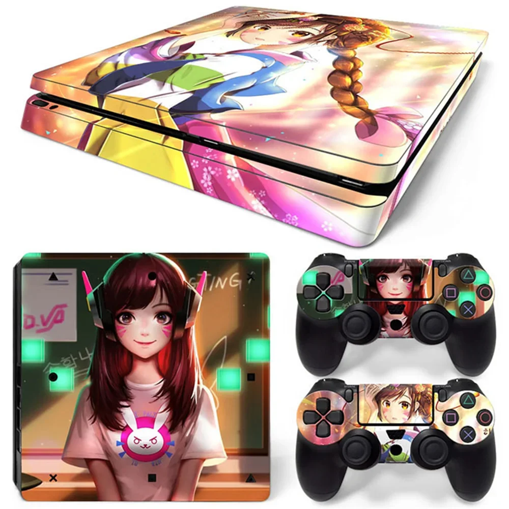 Anime girls Best Sell Design Skin Sticker for PS4 Slim Console and Controllers