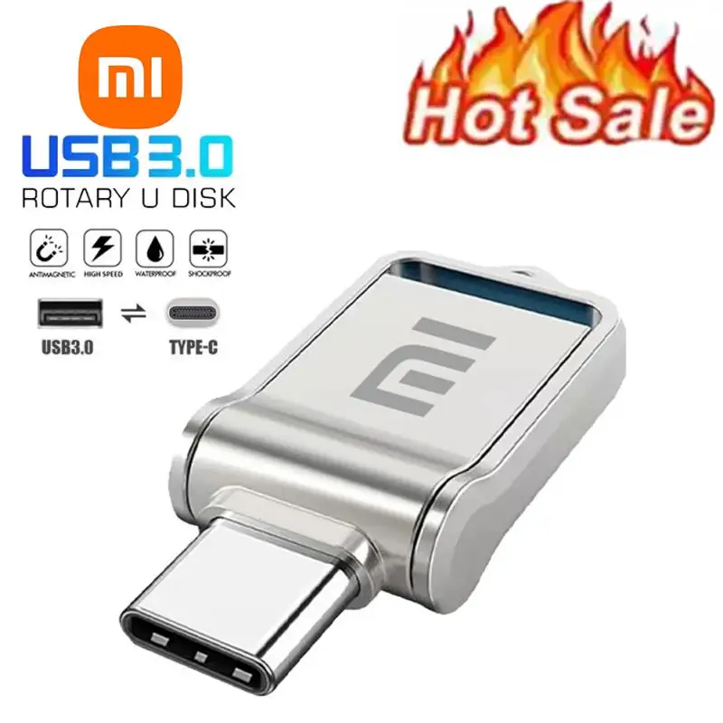 Xiaomi mijia Pen Drive 2 TB USB 3.0 Flash Metal Drive 1TB Large Capacity High-Speed Transfer Storage Memory U Disk Original