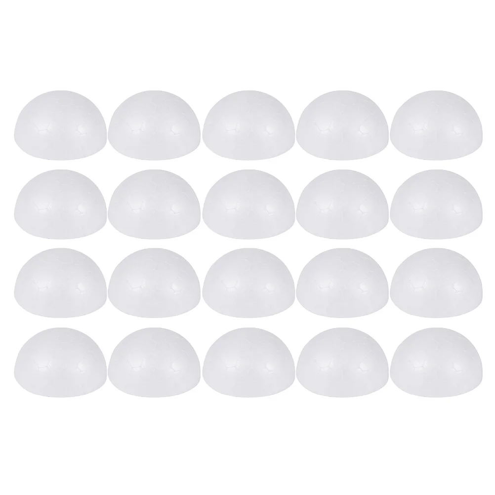 

50Pcs White Foam Balls Xmas Ball Ornaments Fun Props for Church Preschool Kindergarten Activities White Foam Balls