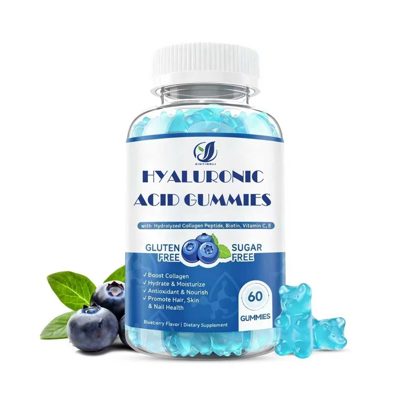 

1000mg Hyaluronic Acid and Collagen Peptide Supplement, Containing Vitamin C&E, for Skin, Nail, and Joint Health