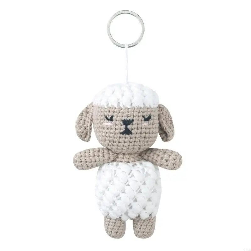 920L Crocheted Elephant Schoolbag Pendant Keychain Ladies Handmade Cartoon Charm For Boys Girls Vending Machine