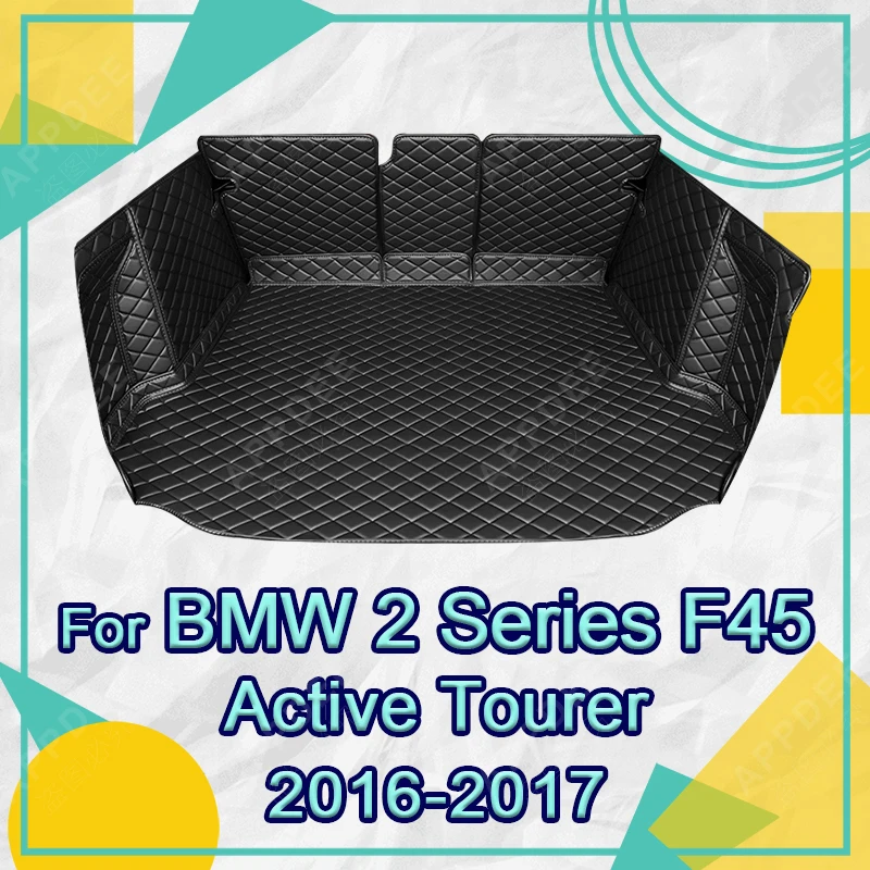 Auto Full Coverage Trunk Mat For BMW 2 Series Active Tourer F45 2016 2017Car Boot Cover Pad Cargo Interior Protector Accessories