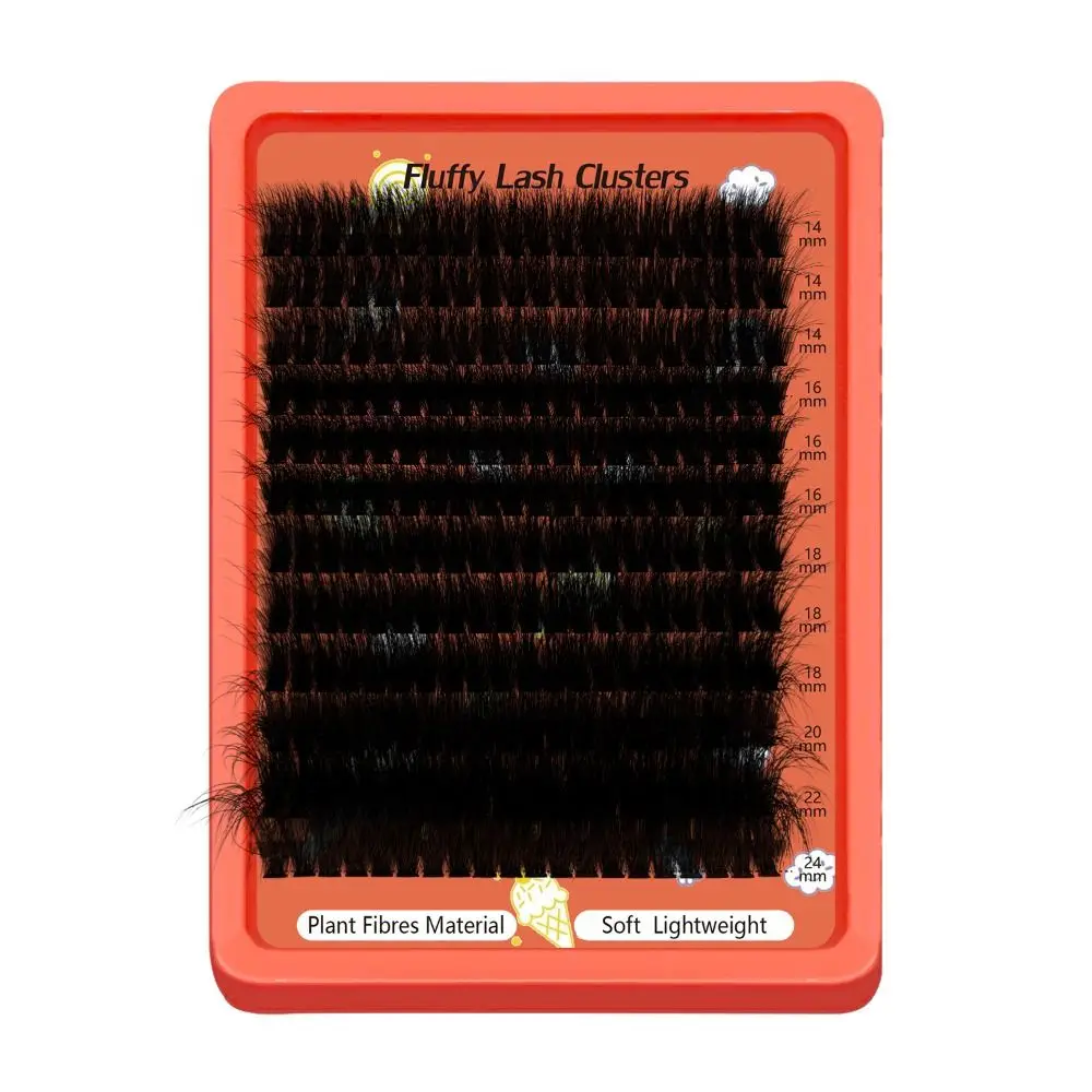 100D Künstliche Wimpern 3D Volumen Wispy Style 3D Faux Mink Lash Volume Fans Flauschige Cluster Augen-Make-up-Tools Körperpflege