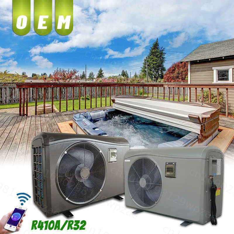 R32 R410a Refrigerant Plastic Shell Swimming Pool Spa Inverter Heat Pump air Source Water Heater for Household