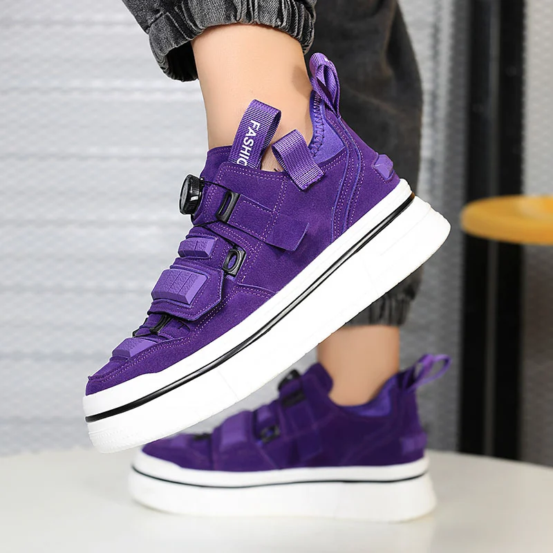 Drehs chnalle lässig Designer Turnschuhe Männer Mode Streetwear Hip Hop Schuhe hochwertige Skateboard Schuhe Männer Plattform Turnschuhe