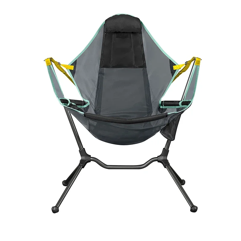 Wholesale Hammock Camping Folding Rocking Chair Heavy Duty Portable Swing Recliner with Pillow for Outdoor Picnic