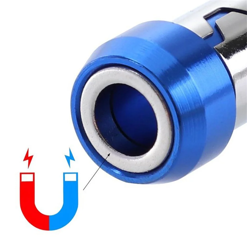 STONEGO Magnetic Bit Holder with Strong Magnetizer - Magnetic Ring for Hex Screwdriver Bit