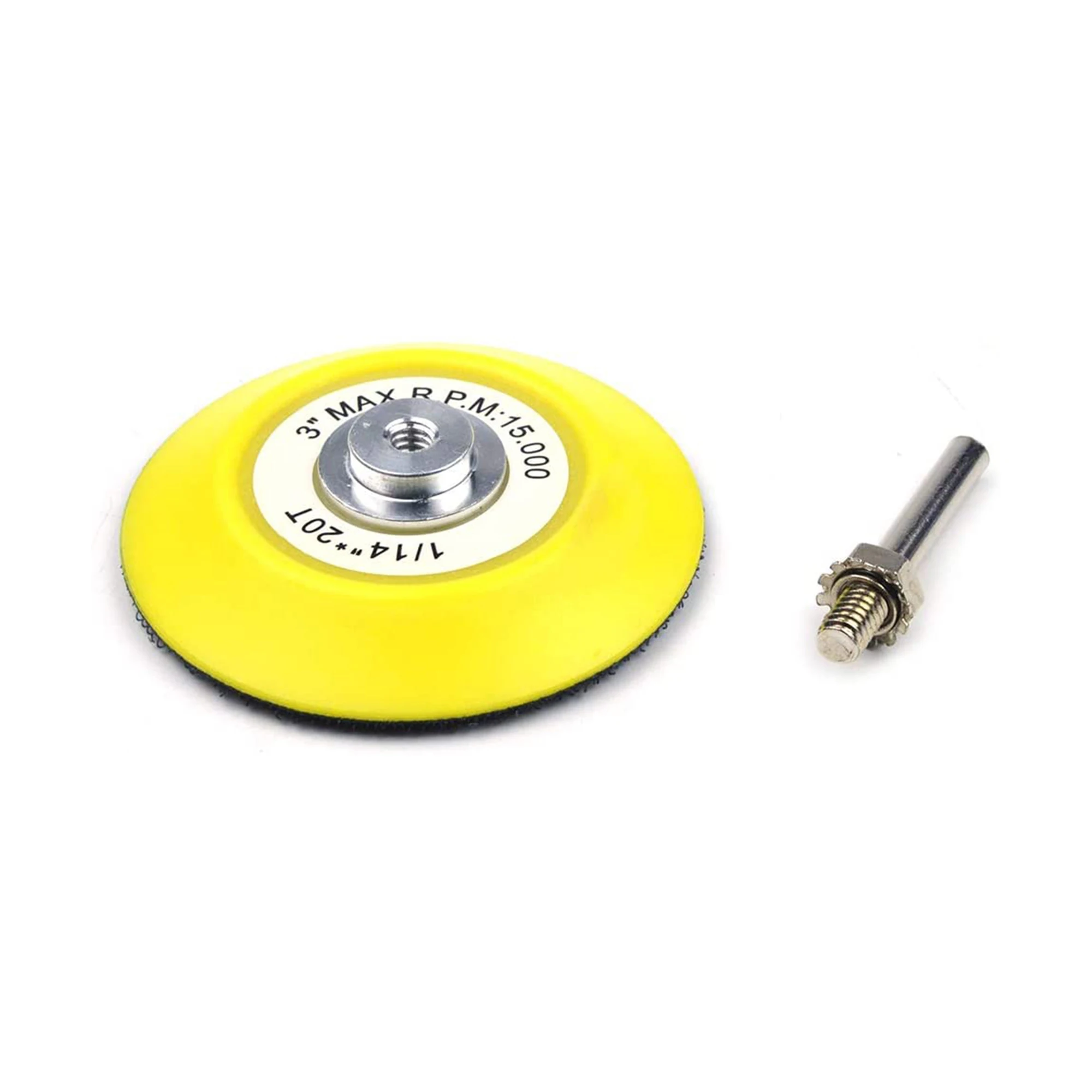 Almohadillas de fregado Industrial flocado, Discos de pulido de nailon con almohadilla de respaldo de 6mm, 21 piezas, 3 pulgadas, 75mm, 240/400/1000 #